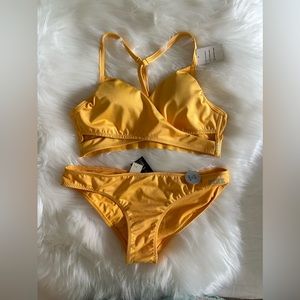 2- piece swimsuit Victoria’s Secret/ PINK in mustard color/ brand new